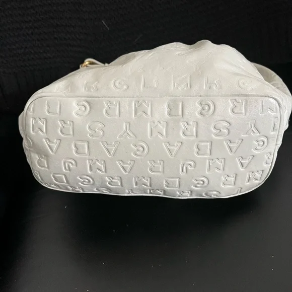 Marc by Marc Jacobs Monogram Hobo Bag - Bone/Gray Leather - Picture 5 of 12